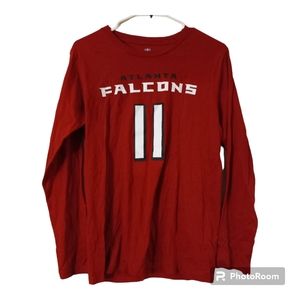 NFL Atlanta Falcons Red Long Sleeve Blouse sz Large